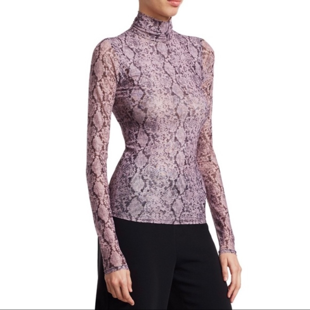 Cinq A Sept Python Turtleneck Sz Xs Nwot - image 3